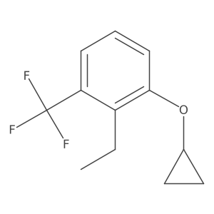 1-Cyclopropoxy-2-ethyl-3-(trifluoromethyl)benzene Structure