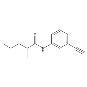 N-(3-ethynylphenyl)-2-methylpentanamide结构式