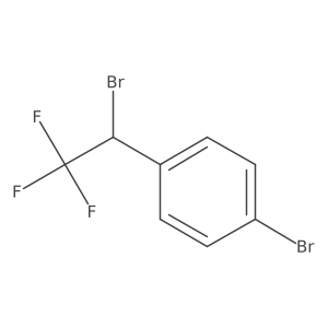 1-Bromo-4-(1-bromo-2,2,2-trifluoroethyl)benzene Structure