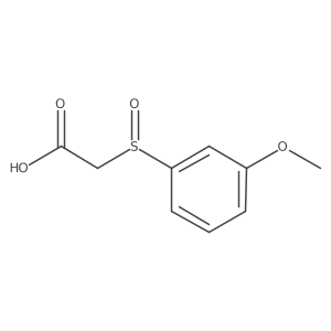 2-(3-Methoxybenzenesulfinyl)acetic acid Structure