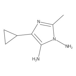 1H-Imidazole-1,5-diamine, 4-cyclopropyl-2-methyl-结构式