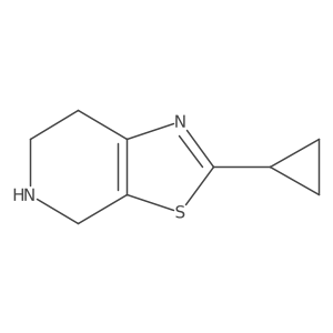 2-Cyclopropyl-4,5,6,7-tetrahydro-[1,3]thiazolo[5,4-c]pyridine结构式