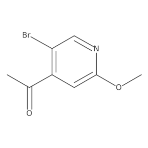 1-(5-Bromo-2-methoxy-4-pyridinyl)ethanone Structure