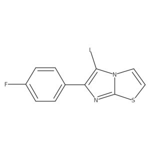 6-(4-Fluorophenyl)-5-iodoimidazo[2,1-b]thiazole Structure