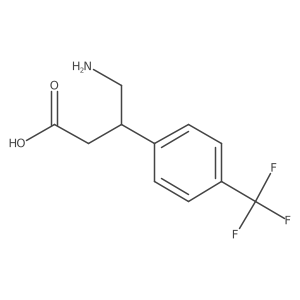 (S)-4-Amino-3-(4-(trifluoromethyl)phenyl)butanoic acid结构式