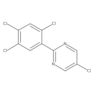 Pyrimidine, 5-chloro-2-(2,4,5-trichlorophenyl)-结构式