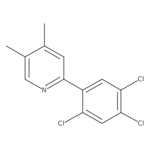 4,5-Dimethyl-2-(2,4,5-trichlorophenyl)pyridine结构式