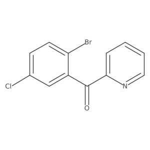 2-(2-Bromo-5-chlorobenzoyl)pyridine结构式