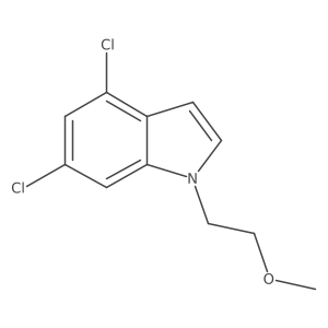 4,6-Dichloro-1-(2-methoxyethyl)indole结构式