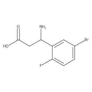 (R)-3-Amino-3-(5-bromo-2-fluorophenyl)propanoicacidhcl Structure