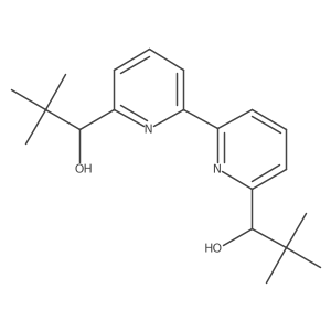 rel-(S)-1-(6'-((R)-1-Hydroxy-2,2-dimethylpropyl)-[2,2'-bipyridin]-6-yl)-2,2-dimethylpropan-1-ol结构式