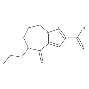 4-Oxo-5-propyl-5,6,7,8-tetrahydro-4H-pyrazolo[1,5-a][1,4]diazepine-2-carboxylic acid Structure