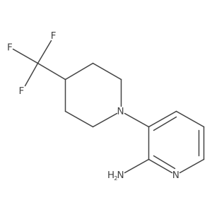 3-[4-(Trifluoromethyl)-1-piperidinyl]-2-pyridinamine Structure