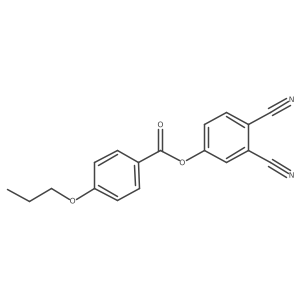 3,4-Dicyanophenyl 4-propoxybenzoate结构式