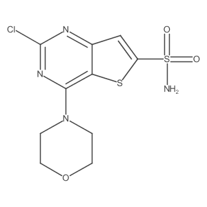 2-Chloro-4-morpholinothieno[3,2-d]pyrimidine-6-sulfonamide Structure