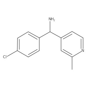 (4-Chlorophenyl)-(2-methylpyridin-4-yl)methanamine结构式