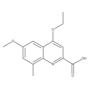 4-Ethoxy-6-methoxy-8-methylquinoline-2-carboxylic acid Structure