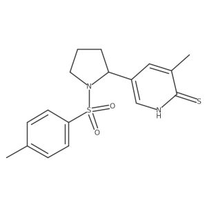 3-Methyl-5-(1-tosylpyrrolidin-2-yl)pyridine-2-thiol Structure