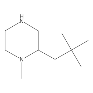 2-(2,2-Dimethylpropyl)-1-methylpiperazine结构式