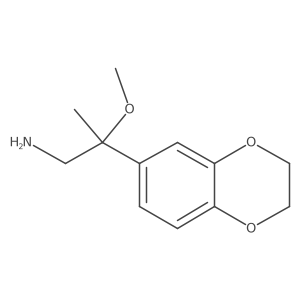 2-(2,3-Dihydro-1,4-benzodioxin-6-yl)-2-methoxypropan-1-amine结构式