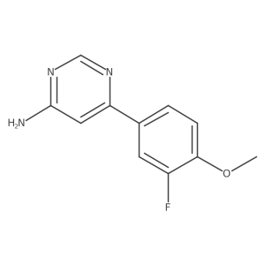 6-(3-Fluoro-4-methoxyphenyl)pyrimidin-4-amine Structure