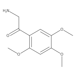 2-Amino-1-(2,4,5-trimethoxyphenyl)ethan-1-one结构式