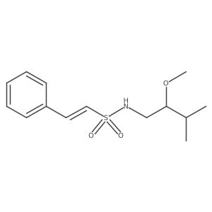 (E)-N-(2-Methoxy-3-methylbutyl)-2-phenylethenesulfonamide Structure