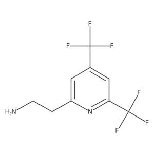 2-[4,6-Bis(trifluoromethyl)pyridin-2-YL]ethanamine结构式