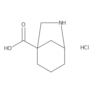6-Azabicyclo[3.2.1]octane-1-carboxylic acid hydrochloride Structure