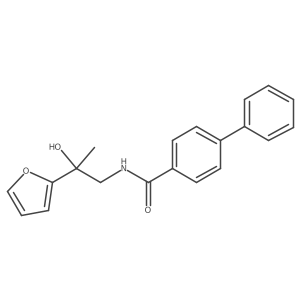 N-[2-(furan-2-yl)-2-hydroxypropyl]-[1,1'-biphenyl]-4-carboxamide结构式