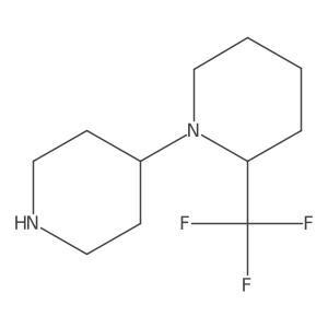 (R)-1-(Piperidin-4-yl)-2-(trifluoromethyl)-piperidine结构式