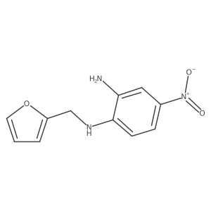 N-(2-Amino-4-nitrophenyl)-N-(2-furylmethyl)amine结构式