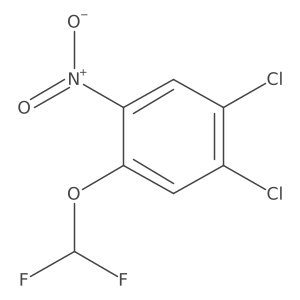 1,2-Dichloro-4-(difluoromethoxy)-5-nitro-benzene Structure