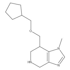 7-((Cyclopentylmethoxy)methyl)-1-methyl-4,5,6,7-tetrahydro-1H-imidazo[4,5-c]pyridine Structure