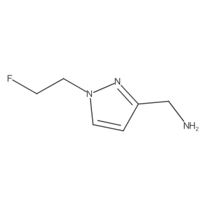 1-[1-(2-fluoroethyl)-1H-pyrazol-3-yl]methanamine结构式
