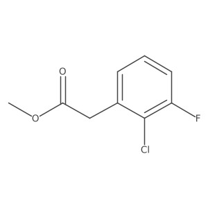 Methyl 2-chloro-3-fluorophenylacetate结构式