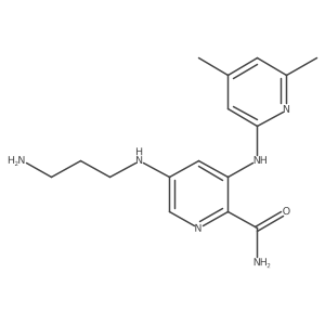 5-[(3-Aminopropyl)amino]-3-[(4,6-dimethyl-2-pyridinyl)amino]-2-pyridinecarboxamide Structure