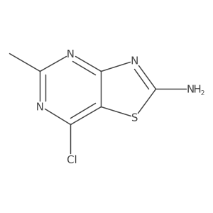 7-Chloro-5-methylthiazolo[4,5-d]pyrimidin-2-amine结构式
