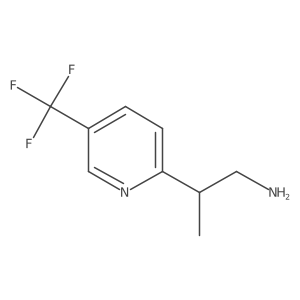 2-[5-(Trifluoromethyl)pyridin-2-yl]propan-1-amine Structure