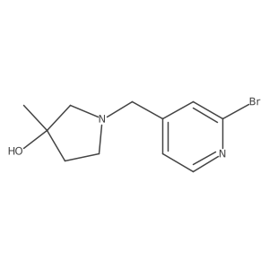 1-[(2-Bromo-4-pyridinyl)methyl]-3-methyl-3-pyrrolidinol Structure