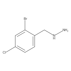 [(2-Bromo-4-chlorophenyl)methyl]hydrazine Structure
