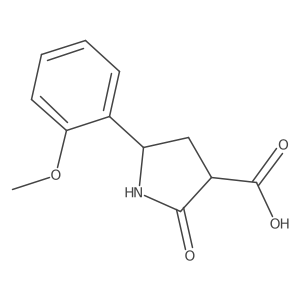 5-(2-Methoxyphenyl)-2-oxopyrrolidine-3-carboxylic acid Structure