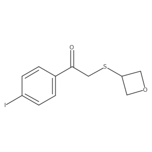 1-(4-Iodophenyl)-2-(oxetan-3-ylthio)ethan-1-one Structure