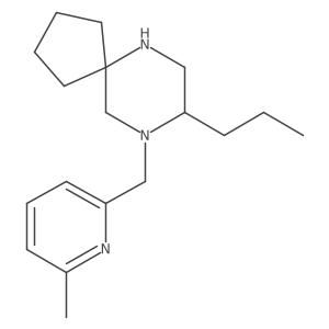 6,9-Diazaspiro[4.5]decane, 9-[(6-methyl-2-pyridinyl)methyl]-8-propyl-结构式