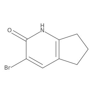 3-Bromo-6,7-dihydro-1H-cyclopenta[b]pyridin-2(5H)-one Structure