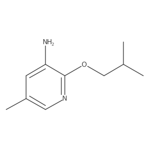 5-Methyl-2-(2-methylpropoxy)pyridin-3-amine Structure