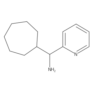 Cycloheptyl(pyridin-2-yl)methanamine结构式