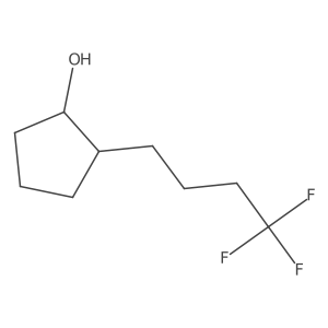 2-(4,4,4-Trifluorobutyl)cyclopentan-1-ol结构式