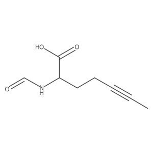 2-Formamidohept-5-ynoic acid结构式