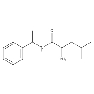 (2S)-2-Amino-4-methyl-N-[1-(2-methylphenyl)ethyl]pentanamide Structure